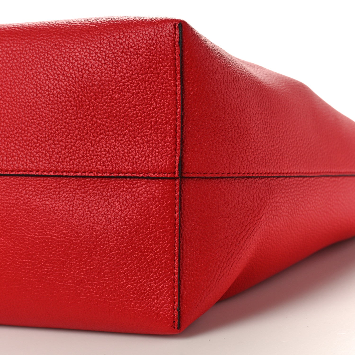 Alexander McQueen Grained Calfskin Skull Open Shopper Tote Red 9 of 9