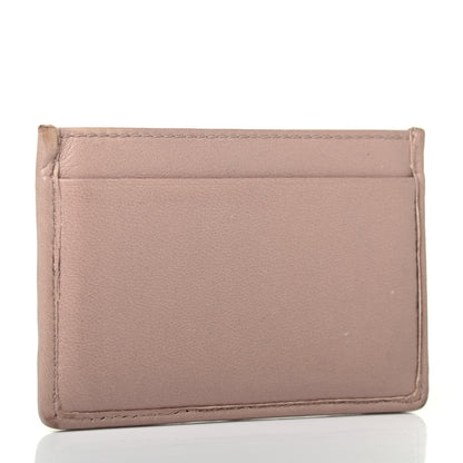 Prada Soft Calfskin Impunture Diagramme Card Holder Cipria 2 of 4