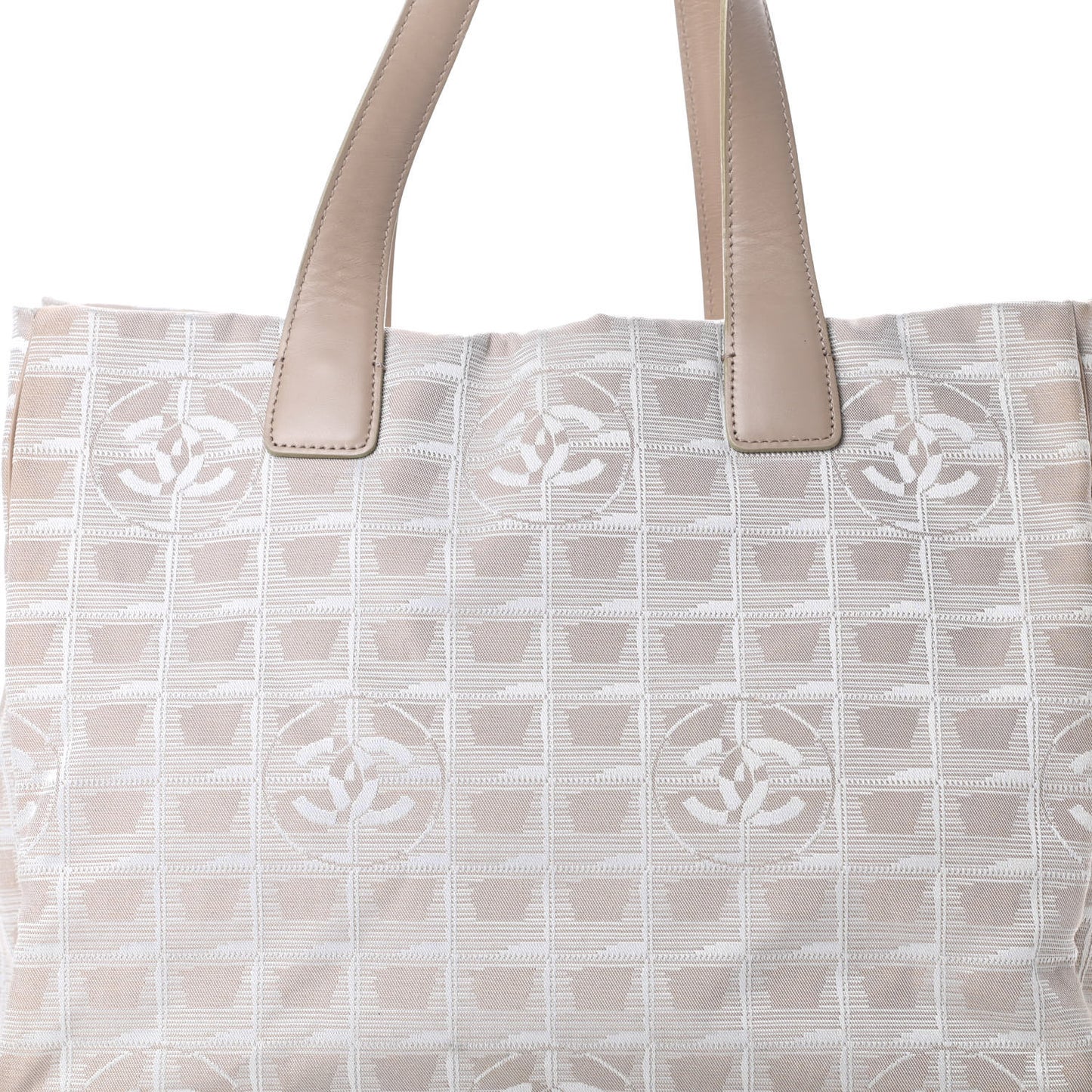 Nylon Medium Travel Tote Beige