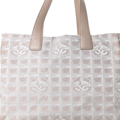 Chanel Nylon Medium Travel Tote Beige 8 of 15