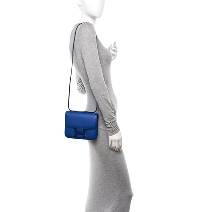 Hermes Epsom Enamel Constance 18 Bleu France 2 of 11