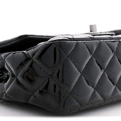 Chanel Patent Calfskin Quilted Mini Rectangular Flap Black 9 of 11