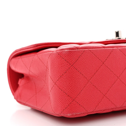 Chanel Caviar Quilted Mini Rectangular Flap Red 9 of 13