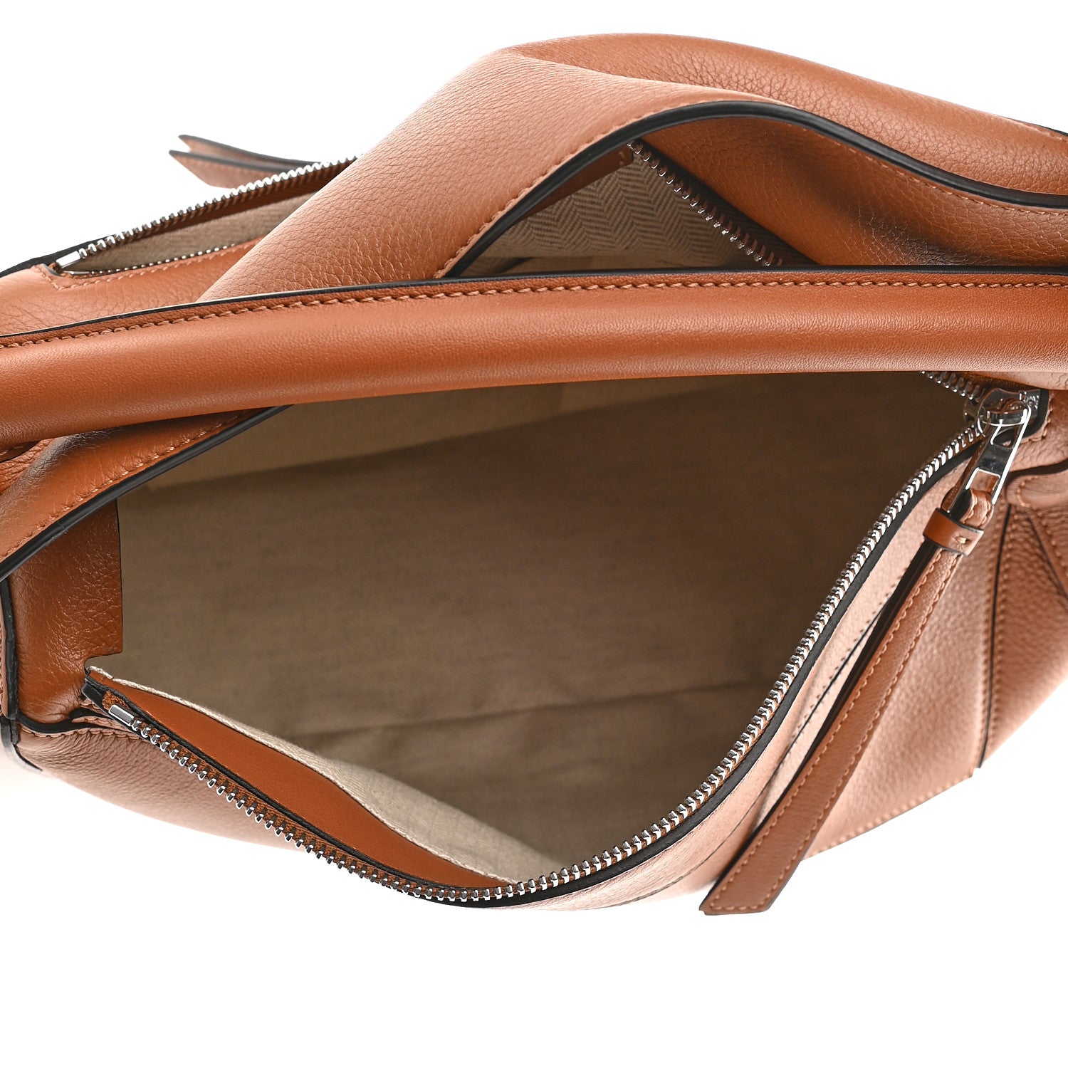 Loewe Calfskin Medium Puzzle Bag Tan 5 of 9