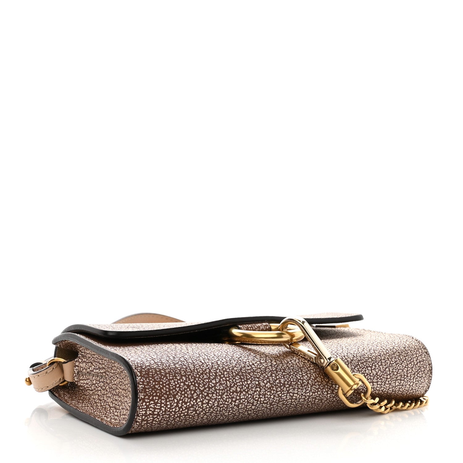 Chloe Metallic Goatskin Mini Faye Shoulder Bag Gold 4 of 8