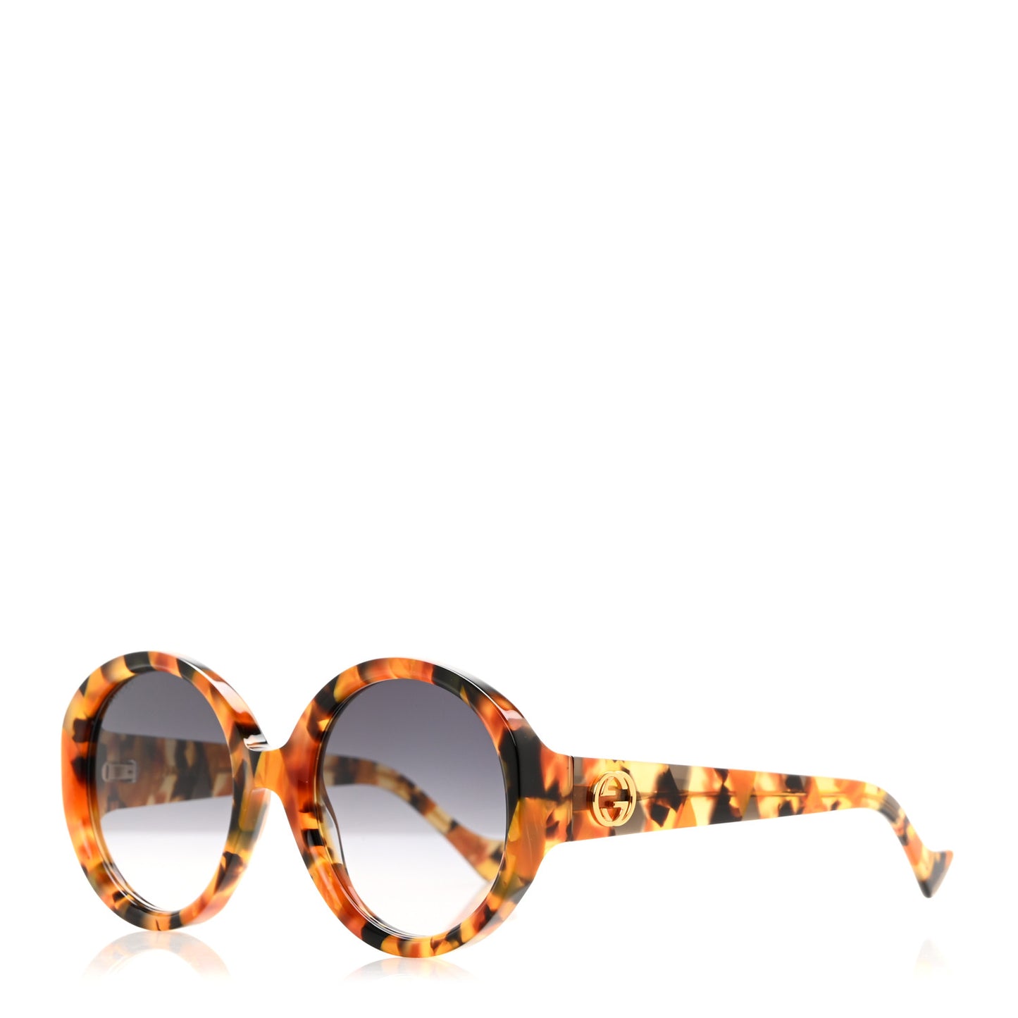 Round 56mm Sunglasses GG1256S Havana