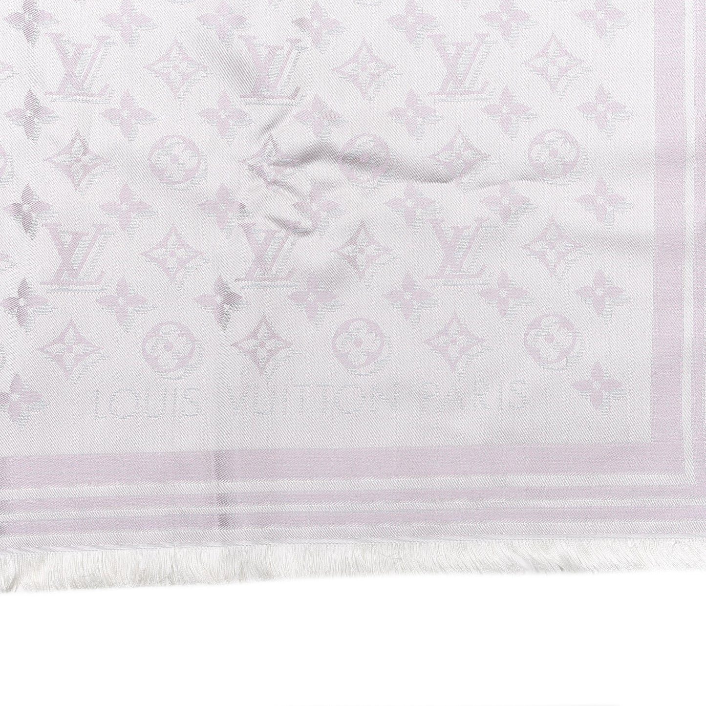 Silk Shadow Monogram Giant Shawl Pink Grey