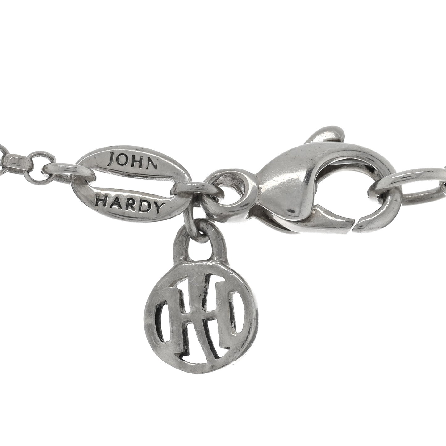 Sterling Silver Bamboo Interlocking Pendant Necklace