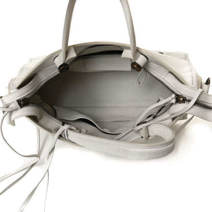 Balenciaga Veau Soyeux Perforated Blackout Hardware S City White 9 of 29