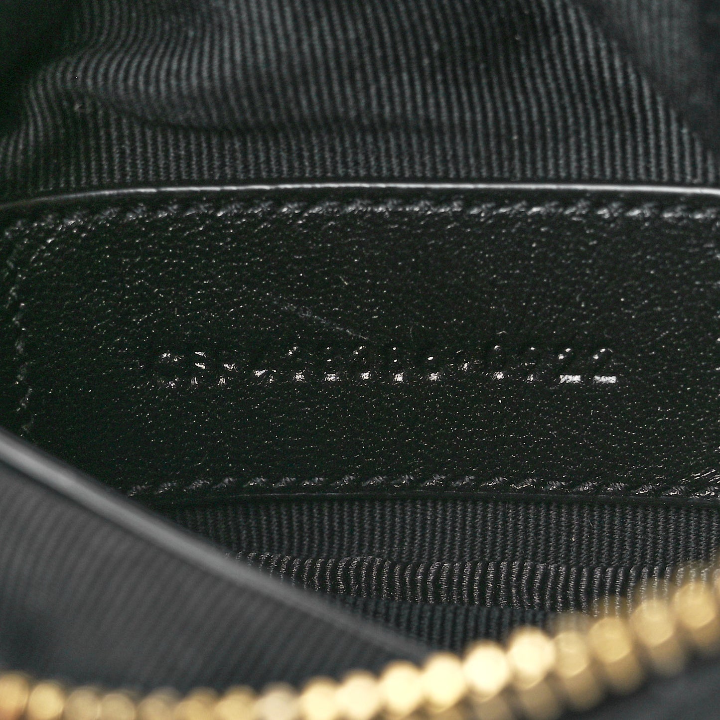 Calfskin Matelasse Monogram Key Pouch Black