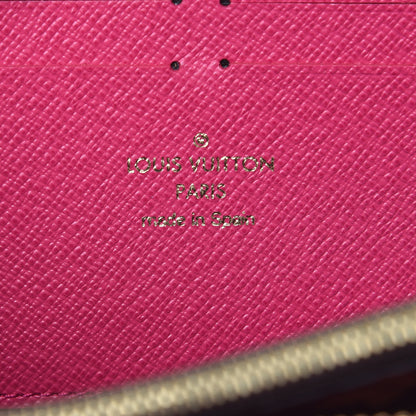 Louis Vuitton Monogram Clemence Wallet Fuchsia 6 of 7