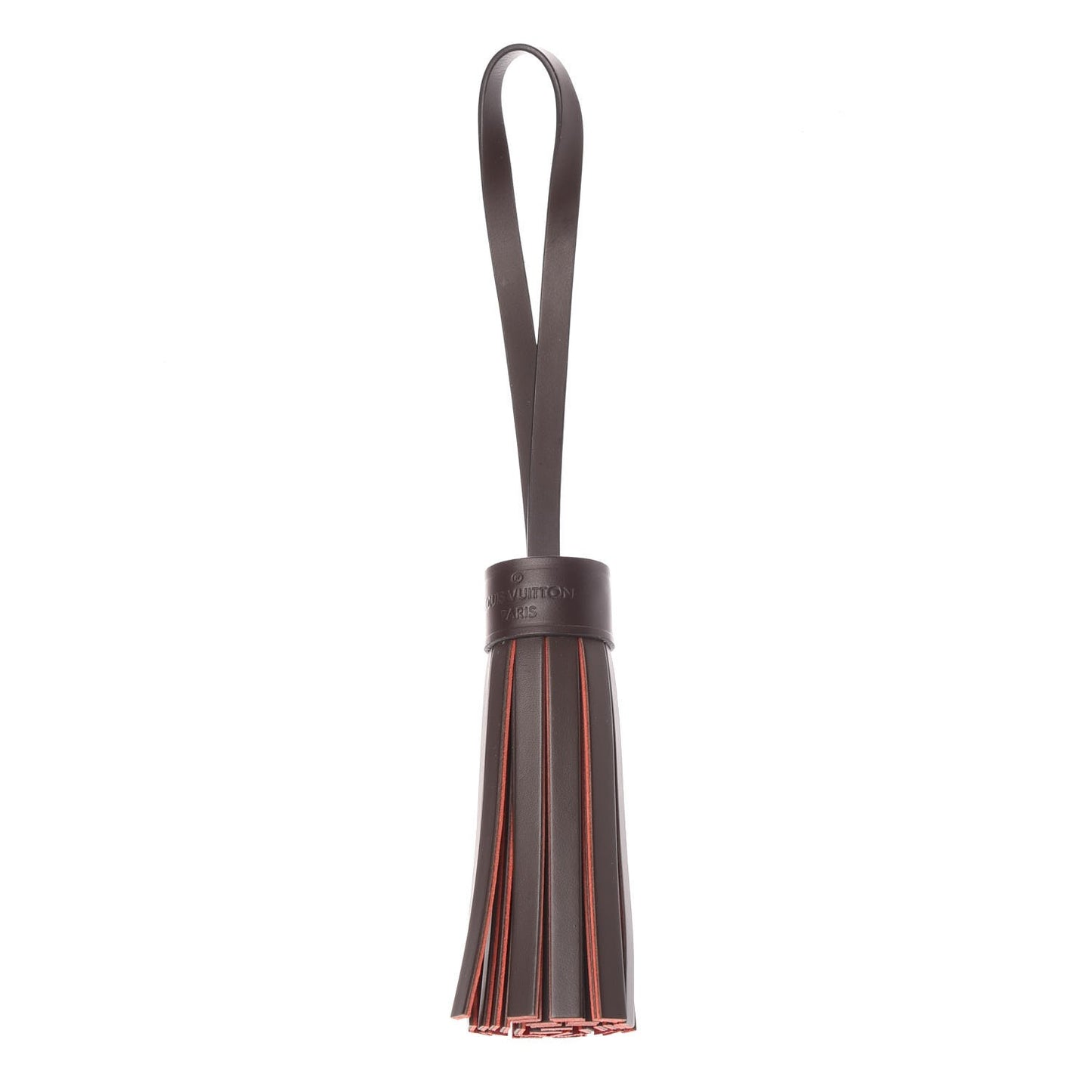 Calfskin Croisette Tassel Bag Charm Ebene