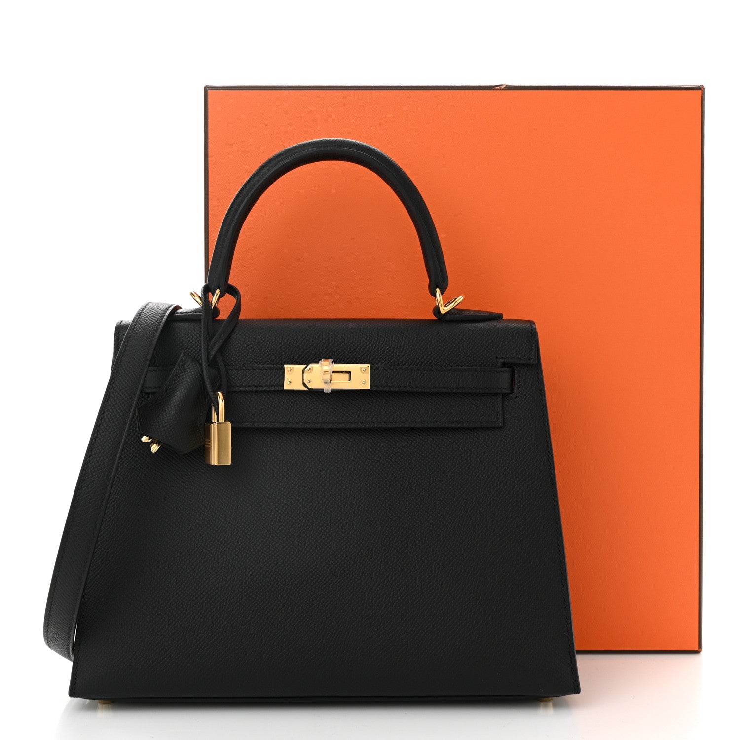 Hermes Epsom Kelly Sellier 25 Black 11 of 11