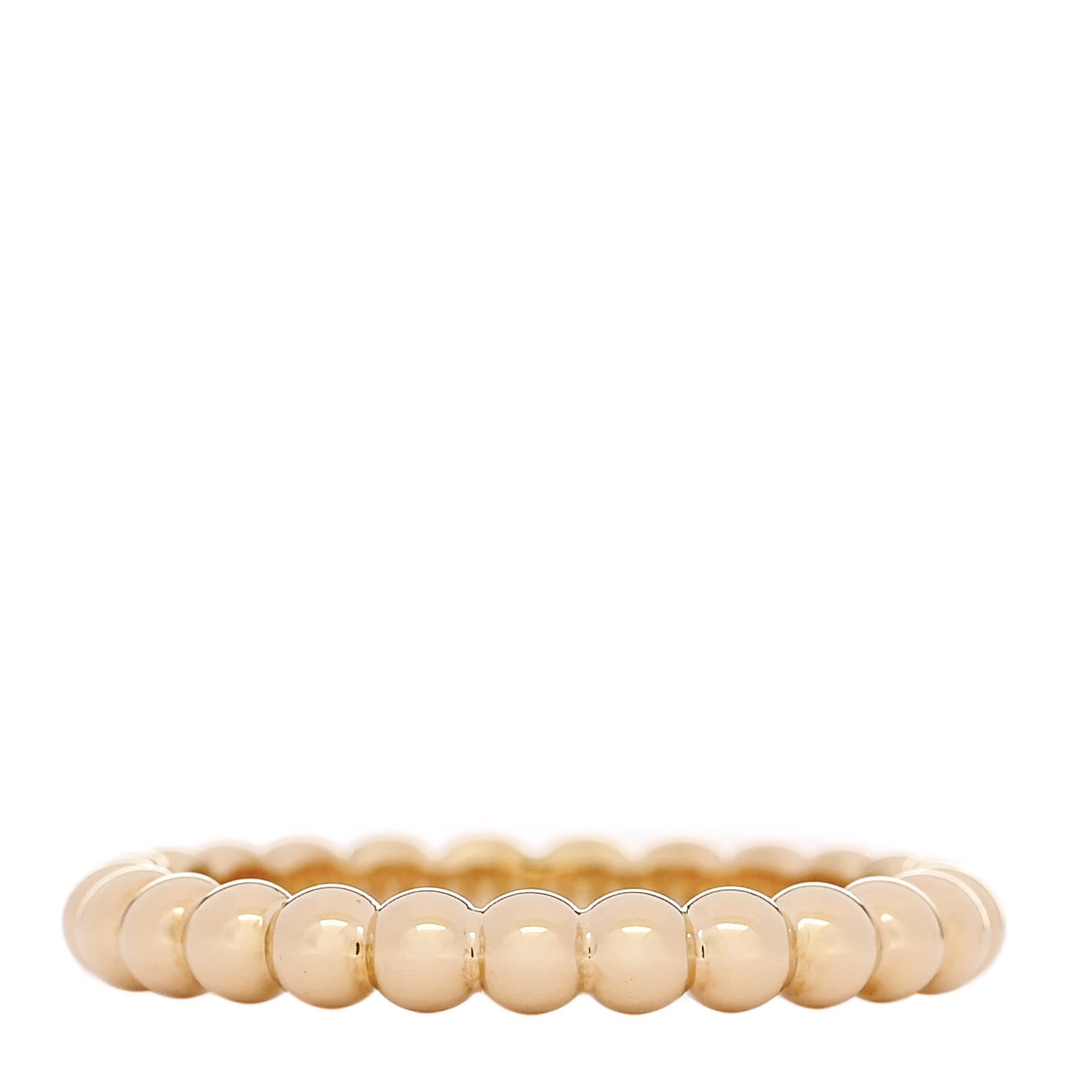 Van Cleef & Arpels 18K Yellow Gold Small Perlee Ring 54 6.75 3 of 5