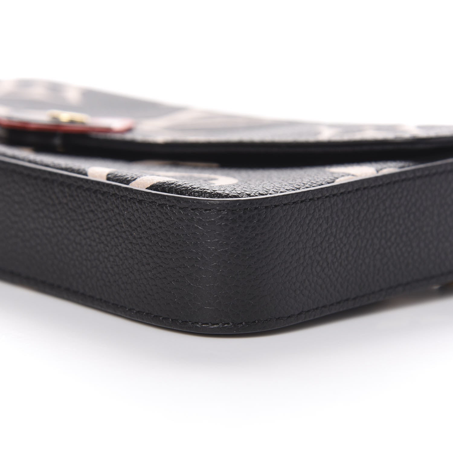 Louis Vuitton Empreinte Monogram Giant Crafty Pochette Felicie Black Creme 7 of 9