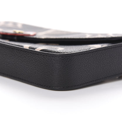 Louis Vuitton Empreinte Monogram Giant Crafty Pochette Felicie Black Creme 7 of 9