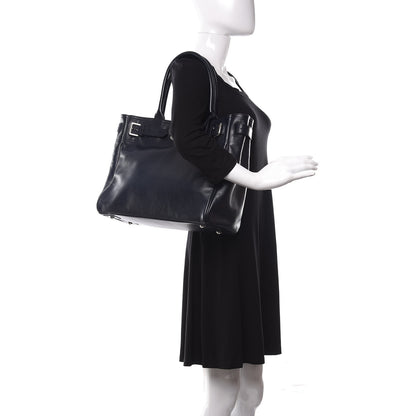 Mulberry Shiny Goatskin Bayswater Tote Midnight 2 of 11