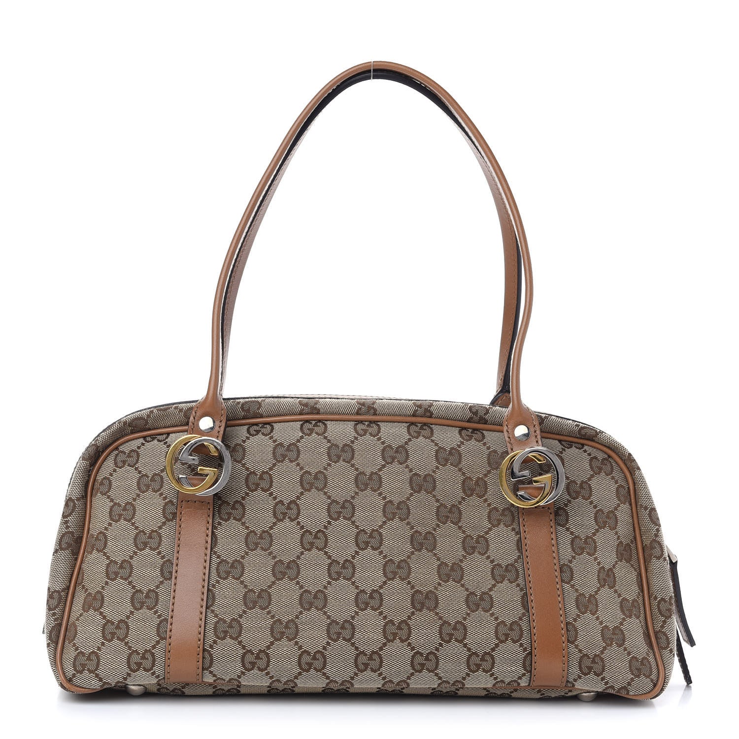 Gucci Monogram GG Twins Boston Brown 1 of 9