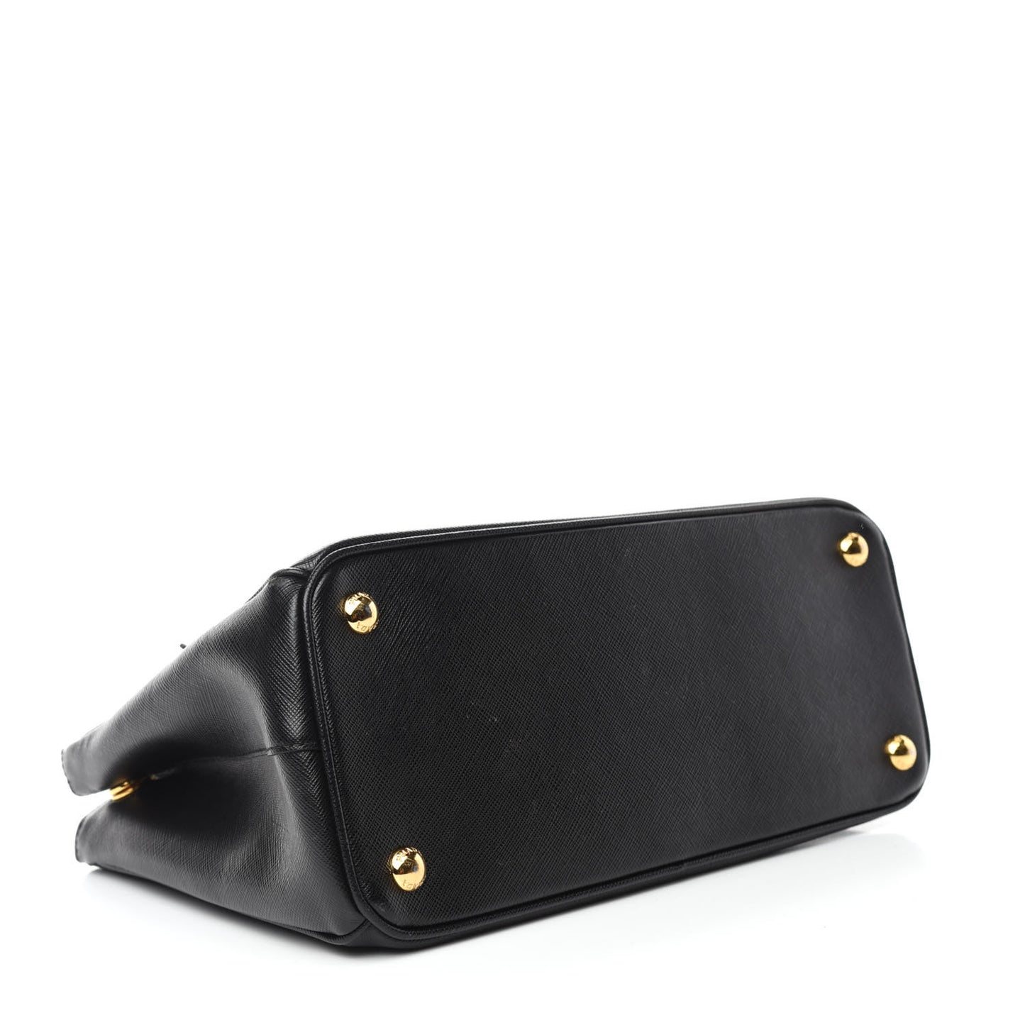 Saffiano Small Galleria Double Zip Tote Black