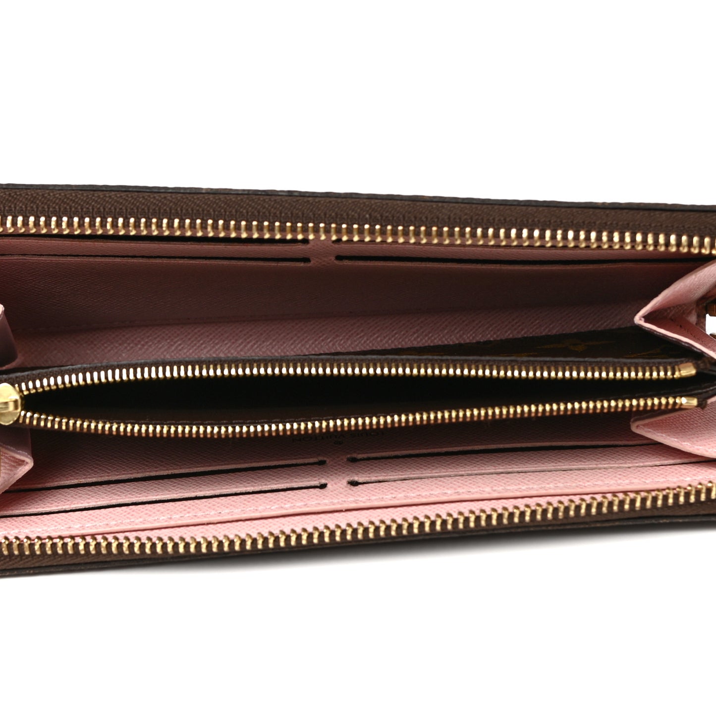 Monogram Clemence Wallet Rose Ballerine