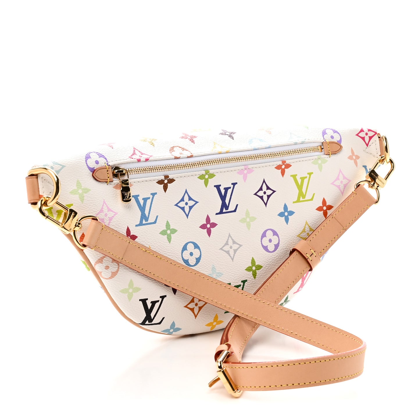 LV X TM Monogram Multicolor High Rise Bumbag White