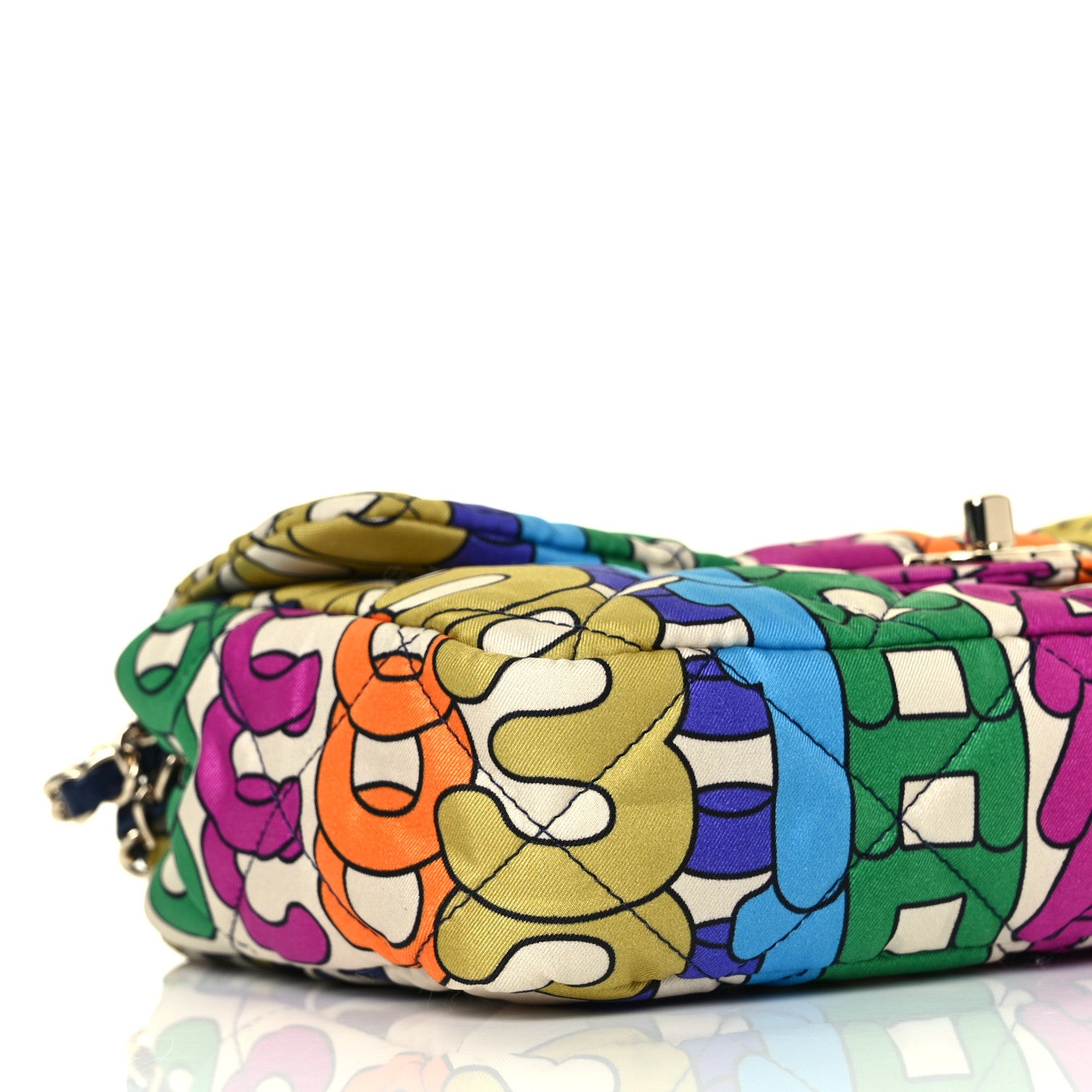 Chanel Printed Silk CC Small Single Flap Multicolor 7 of 8