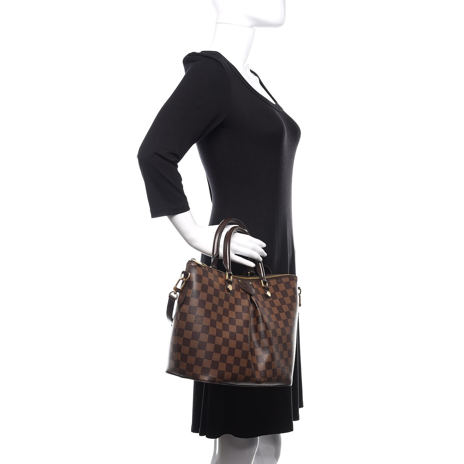 Louis Vuitton Damier Ebene Siena MM 3 of 11