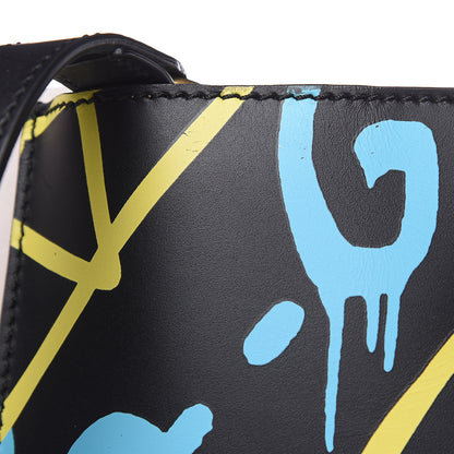 Gucci Calfskin GucciGhost Medium XL Tote Black New Acquamarine 9 of 9