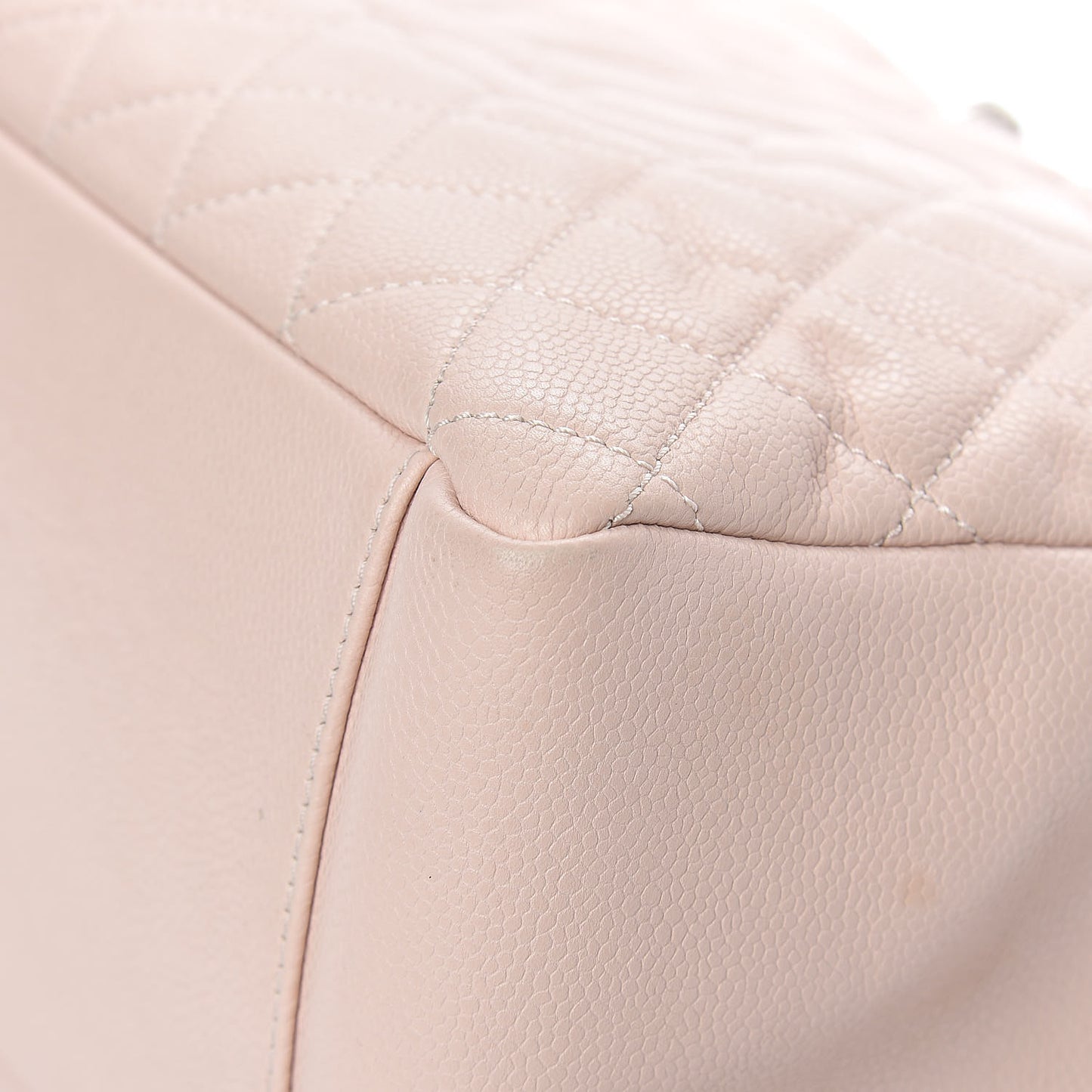 Caviar Quilted Grand Shopping Tote GST Light Pink