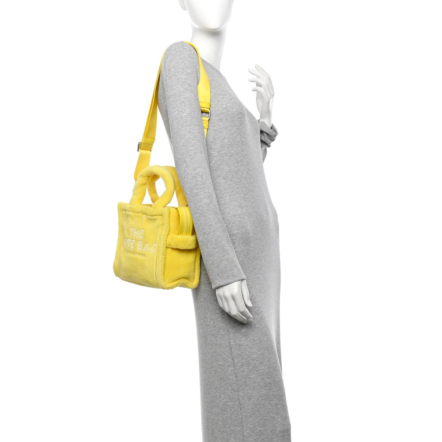 Polyester Mini Terry Tote Bag Yellow