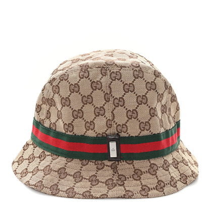 Gucci Monogram Web Bucket Hat M Brown 4 of 11