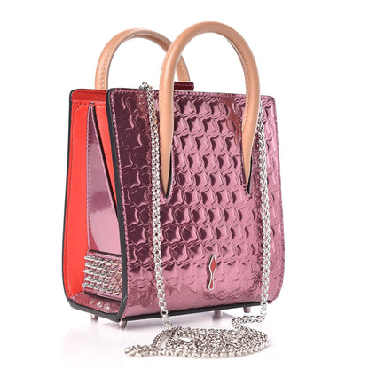 Christian Louboutin Calfskin Crystal Nano Paloma Rainbow 3 of 9