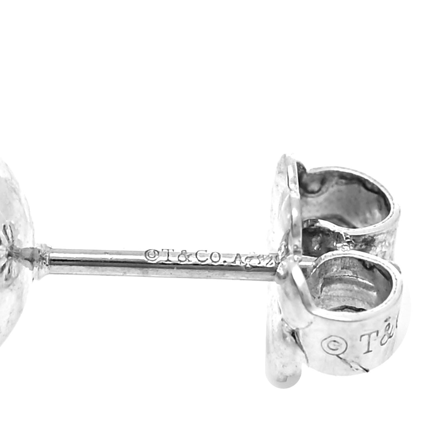 Tiffany Sterling Silver 8mm HardWear Ball Earrings 6 of 6