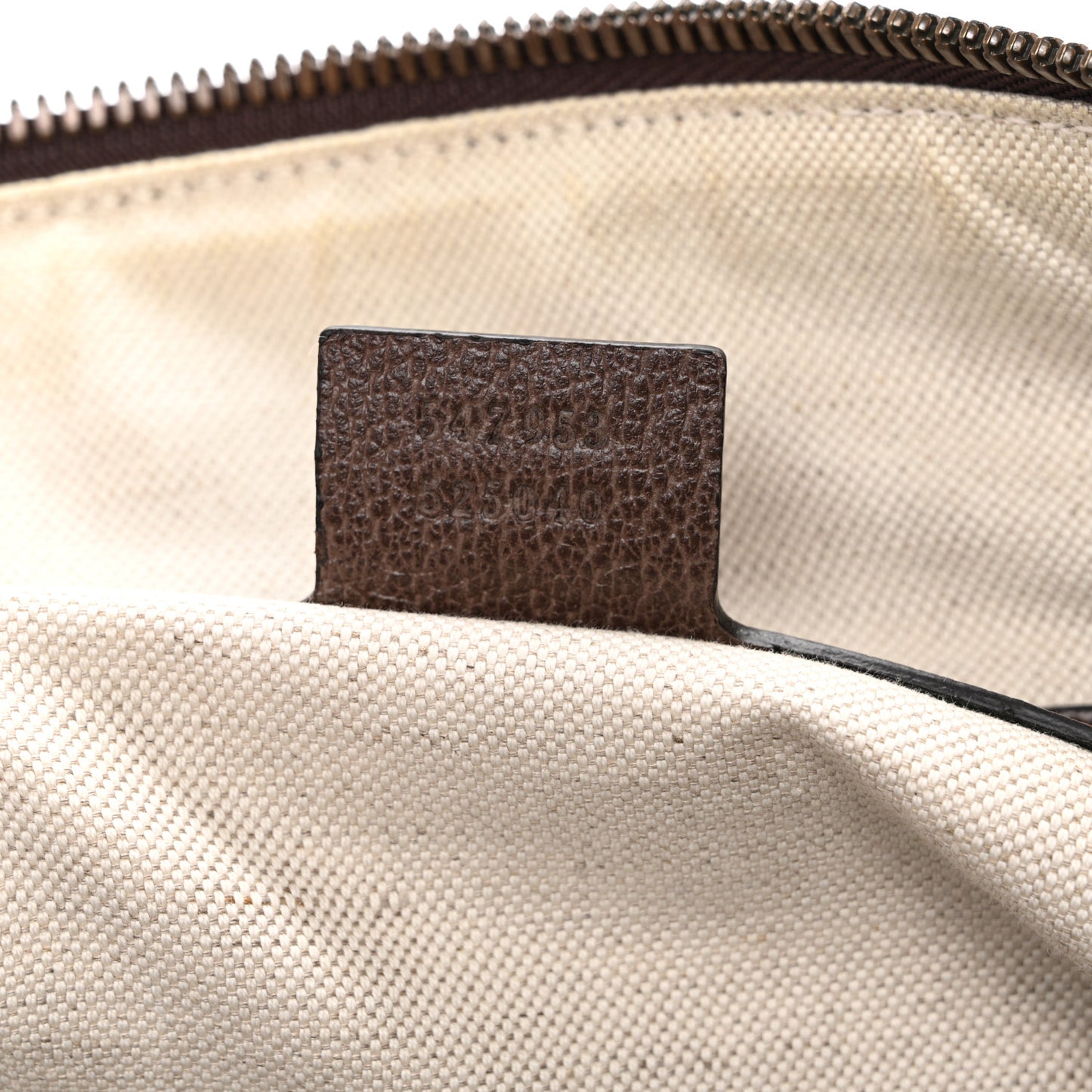 GG Supreme Monogram Textured Dollar Calfskin Web Medium Ophidia Carry-On Duffle Bag Beige Ebony New Acero