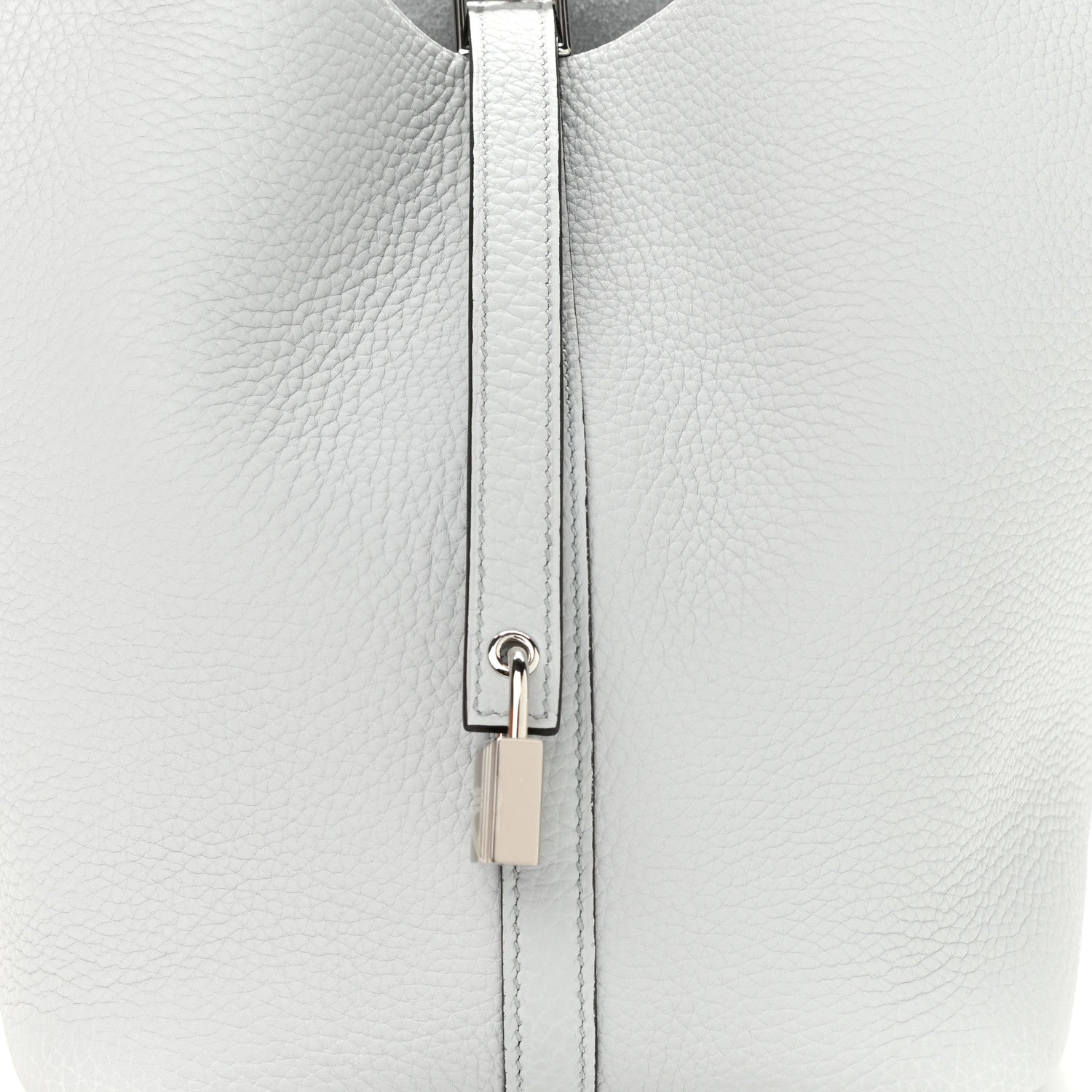 Hermes Taurillon Clemence Picotin Lock 22 MM Bleu Brume 8 of 11