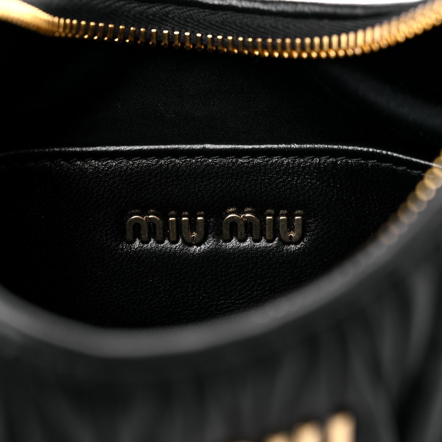 Nappa Matelasse Shoulder Bag Black