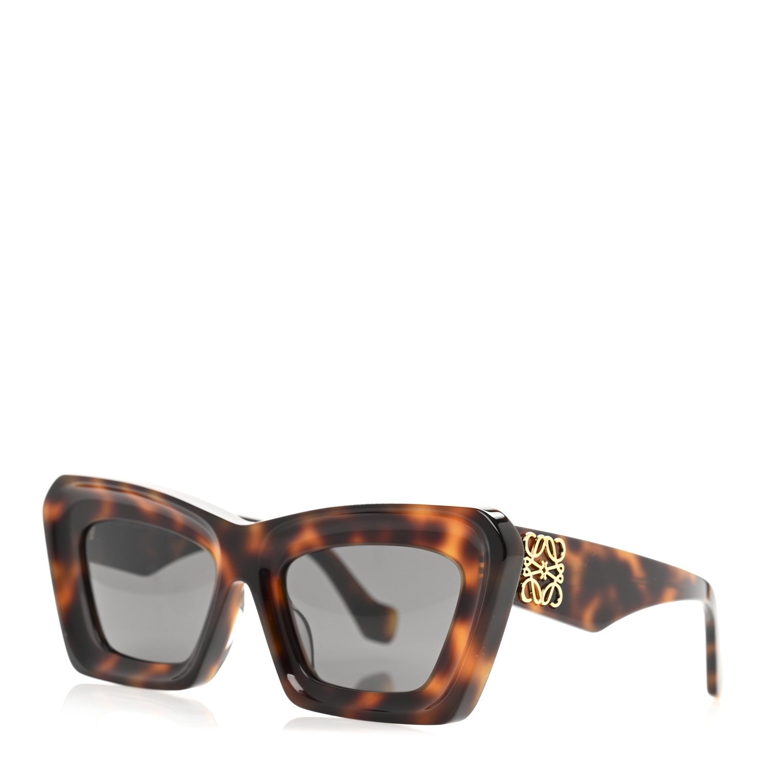 Loewe Acetate Anagram Cat Eye Sunglasses LW40145F Havana 1 of 8