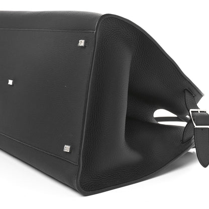 The Row Grained Calfskin Soft Margaux 17 Black 9 of 9