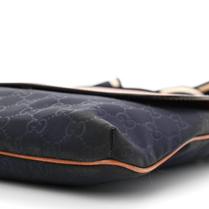 Gucci Nylon Monogram Signature Web Small Messenger Navy 10 of 10