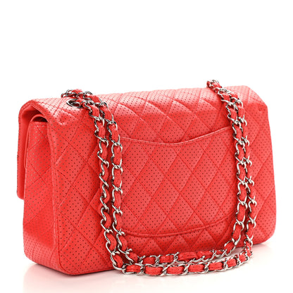 Chanel Lambskin Perforated Medium Double Flap Red 3 of 10