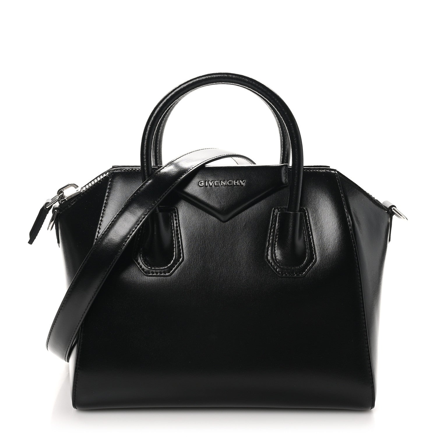 Givenchy Shiny Lord Calfskin Small Antigona Black 1 of 10