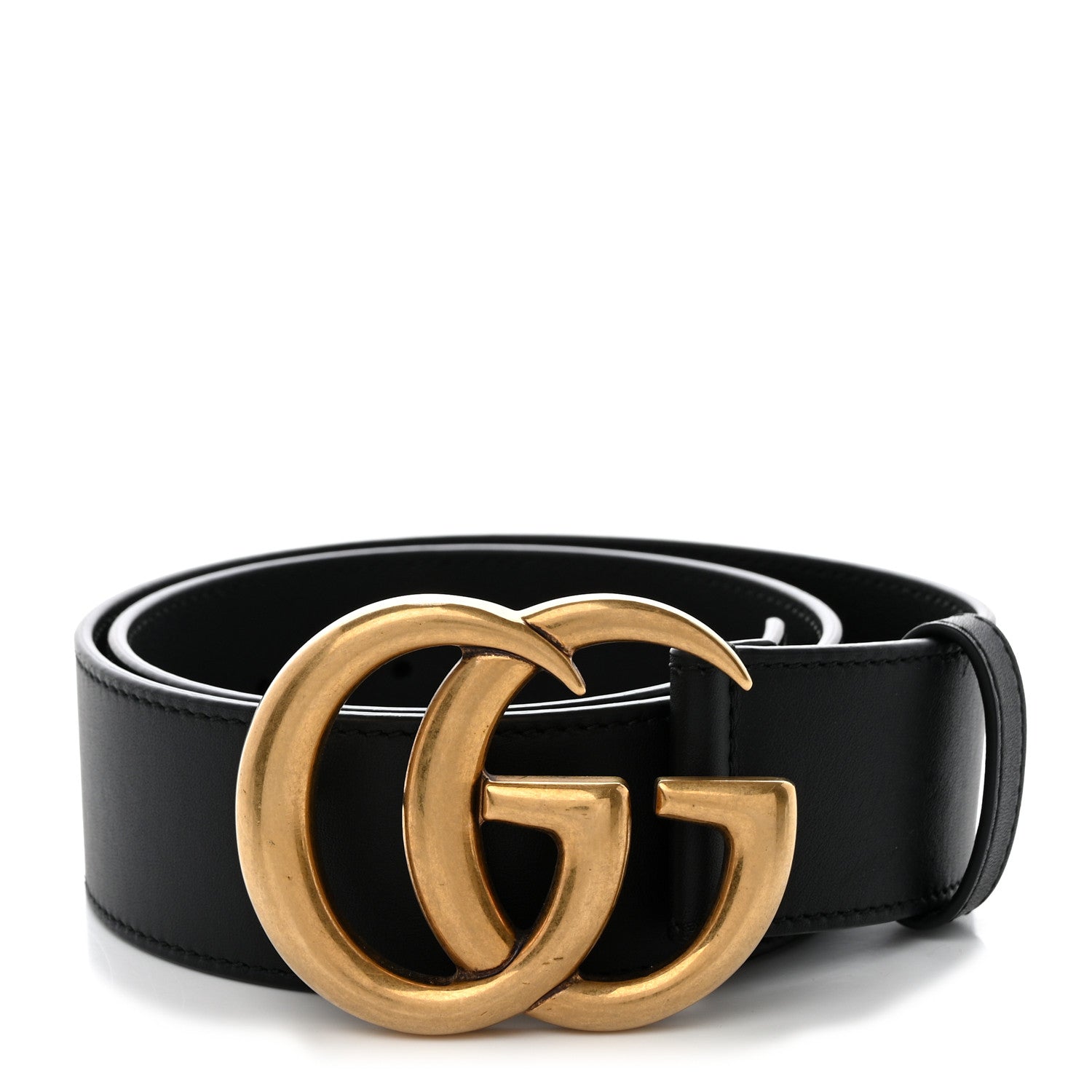 Gucci Calfskin Double G 40mm Belt 65 26 Black 1 of 5