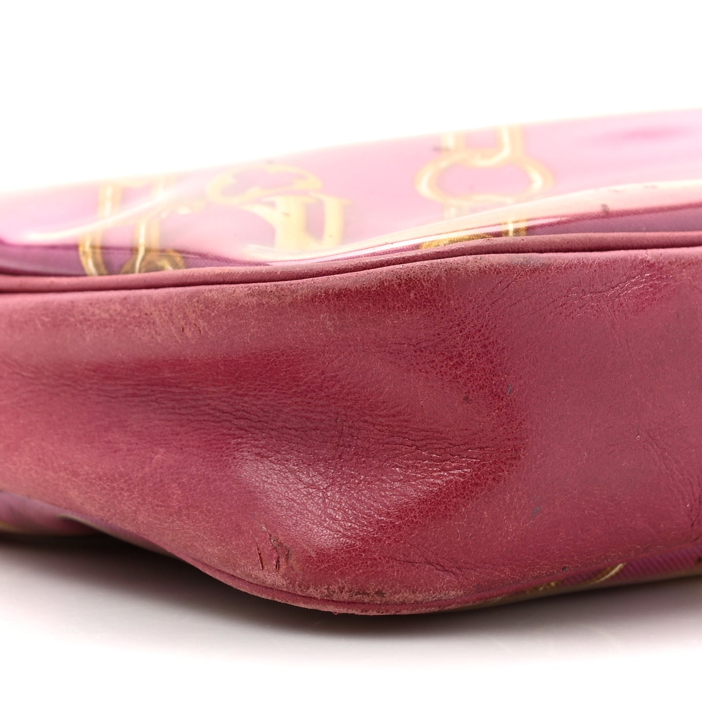 Monogram Charms Pochette Accessories Bag Fuchsia