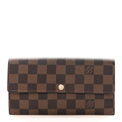 Louis Vuitton Damier Ebene Sarah Wallet 1 of 6