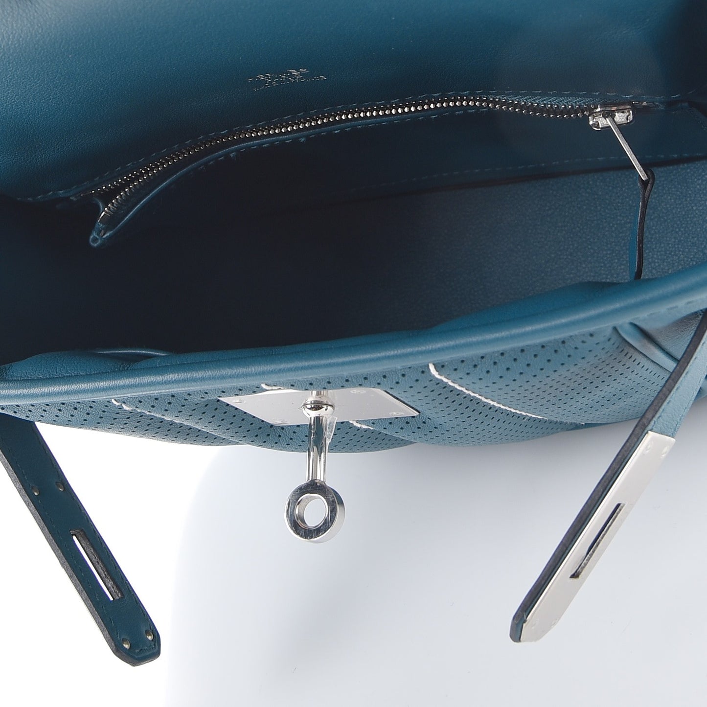 Veau Swift Mini Sac Berline Bleu Thalassa