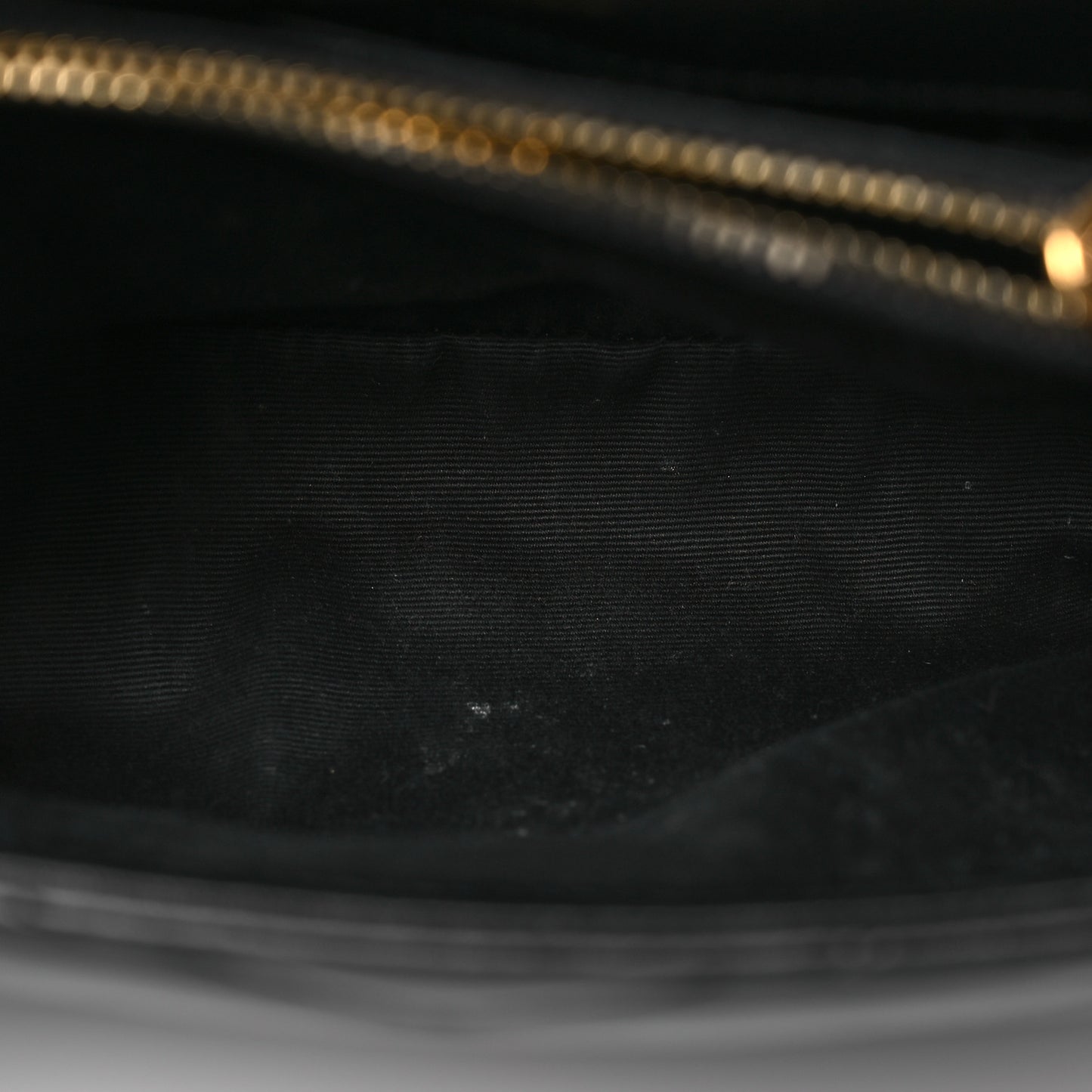 Calfskin Y Quilted Monogram Small Loulou Chain Satchel Black