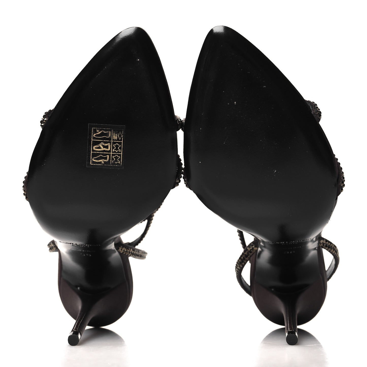 Satin Crystal Ava 105 Sandals 38 Amaranth