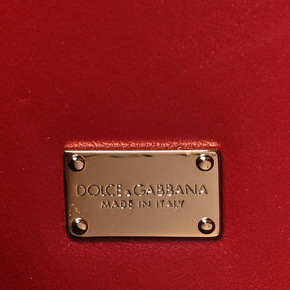 Dolce & Gabbana Plexiglass Calfskin Lizard Embossed Floral Box Bag Black 6 of 11