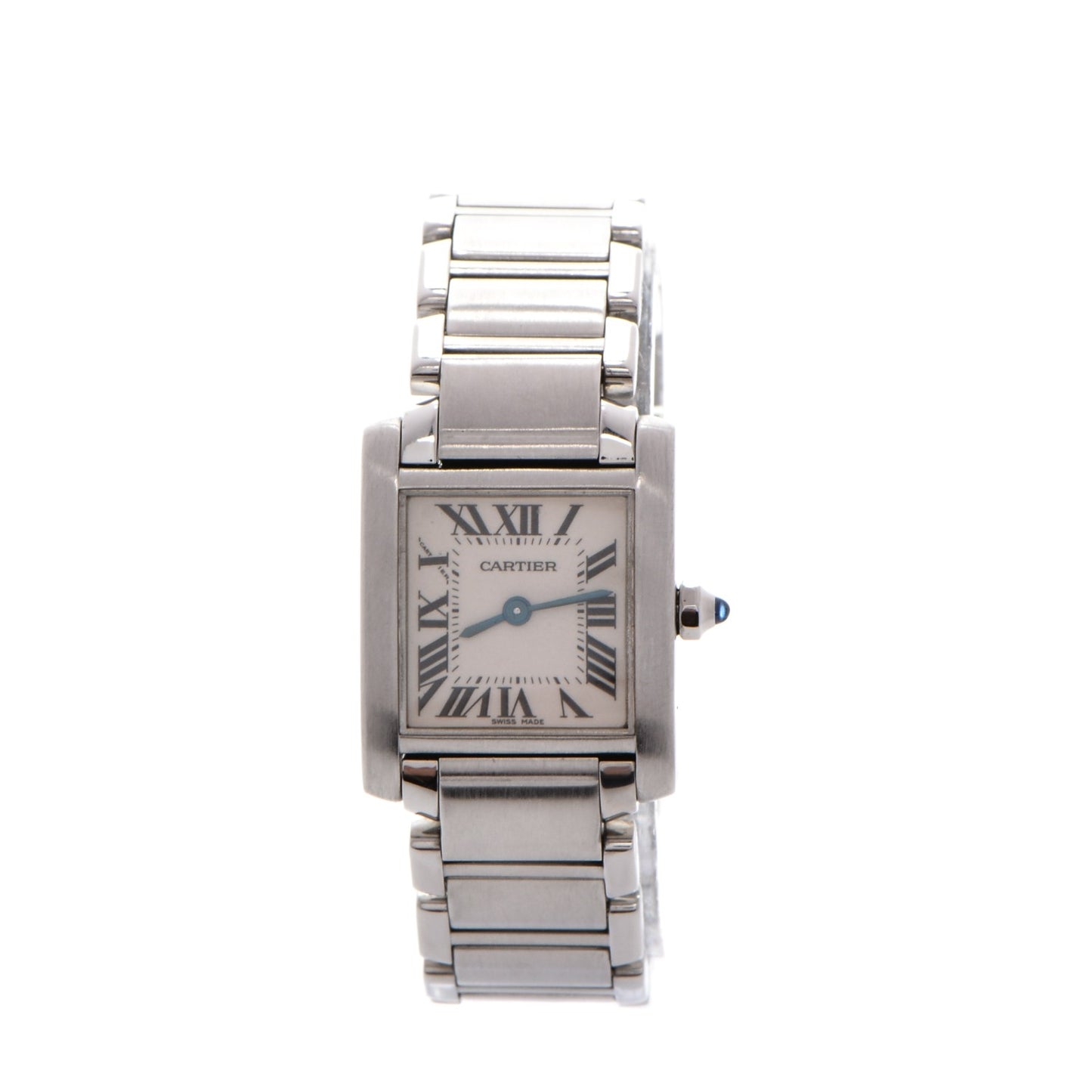 Stainless Steel 20mm Tank Francaise Quartz Watch