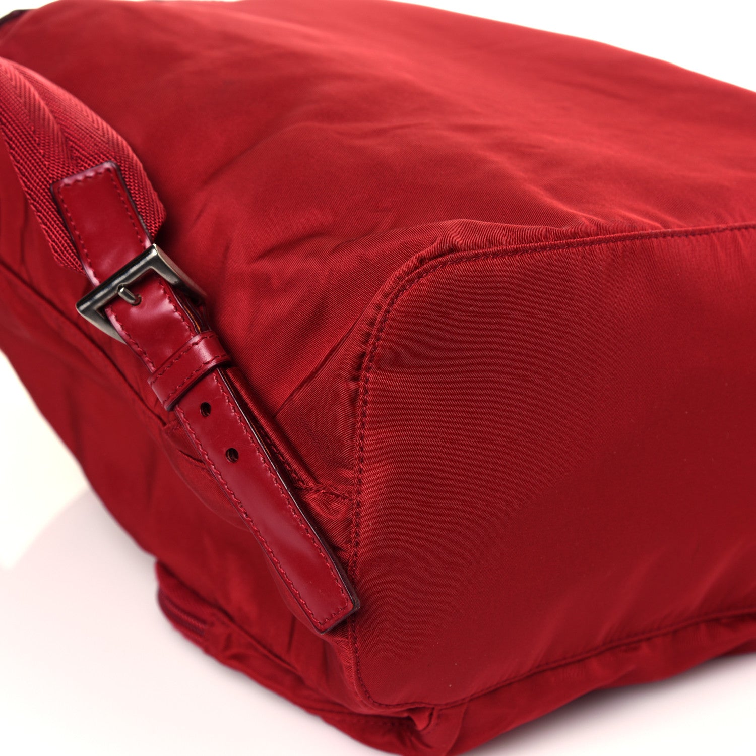 Prada Nylon Vela Single Buckle Backpack Rosso 12 of 16